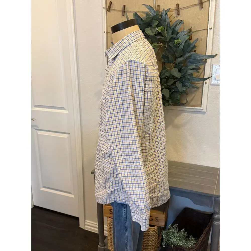 BANANA REPUBLIC Soft Wash Cotton Button Down Shirt Men size 16 -16 1/2 L